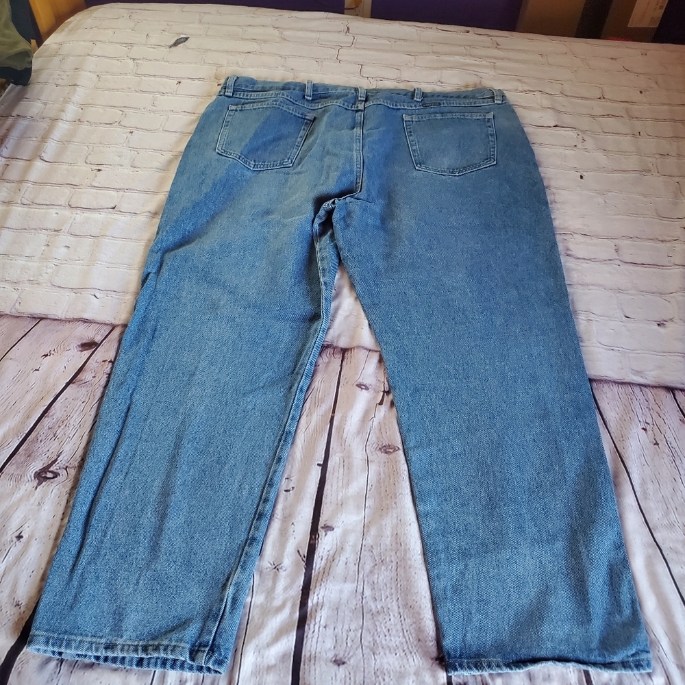 Maverick Lincoln Straight Leg Denim Blue Jeans Size 46X30 Pants Medium Wash - Picture 3 of 10